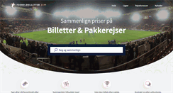 Desktop Screenshot of fodboldbilletter.com